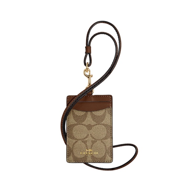COACH Id Lanyard in Signature Canvas NWT - Picture 2 of 6